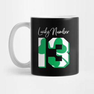 'Lucky Number 13' Awesome Lucky Number Gift Mug